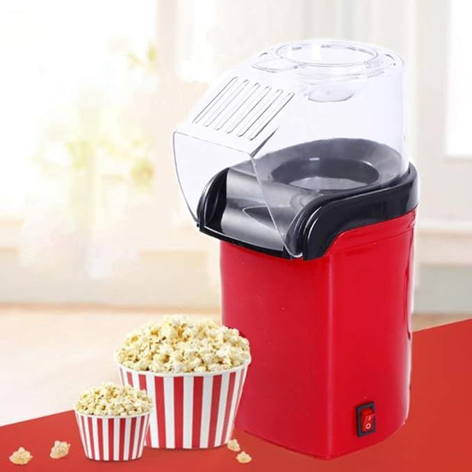 Mini Hot Air Popcorn Machine — Oil-Free | Ready in 3 Min | Compact