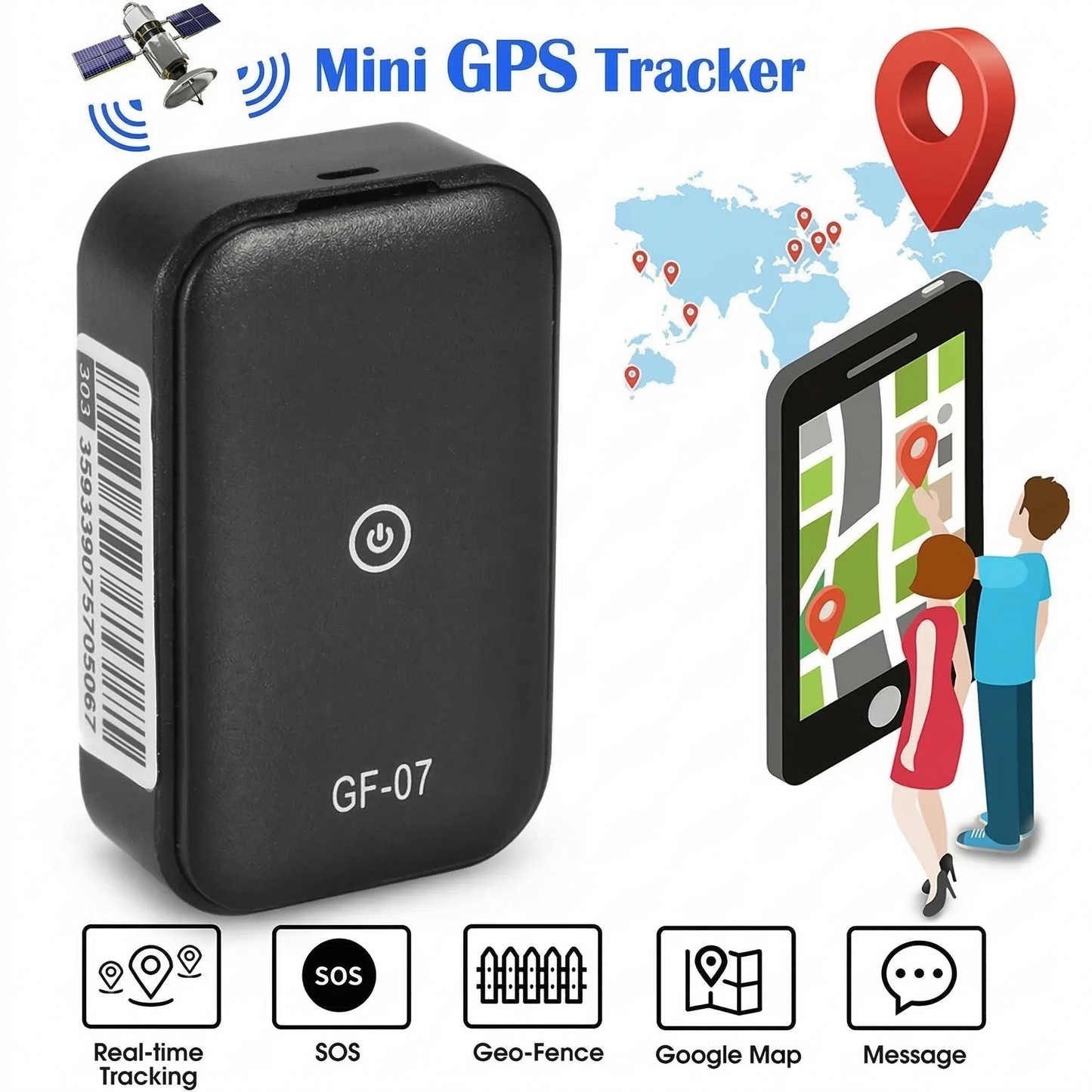 جهاز تعقب GPS صغير - جهاز تتبع في الوقت الفعلي