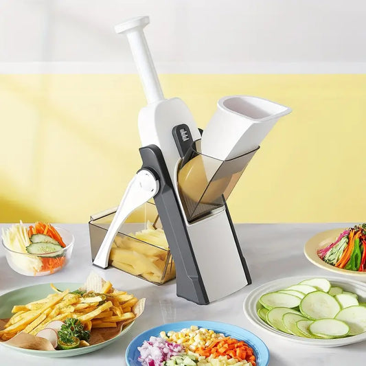 5-in-1 Mandoline Vegetable Cutter - Slice, Dice & Julienne in Seconds