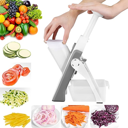 5-in-1 Mandoline Vegetable Cutter - Slice, Dice & Julienne in Seconds