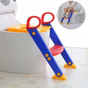 Kids Foldable Toilet Training Ladder — Safe Steps | Anti-Slip | Potty Trainer