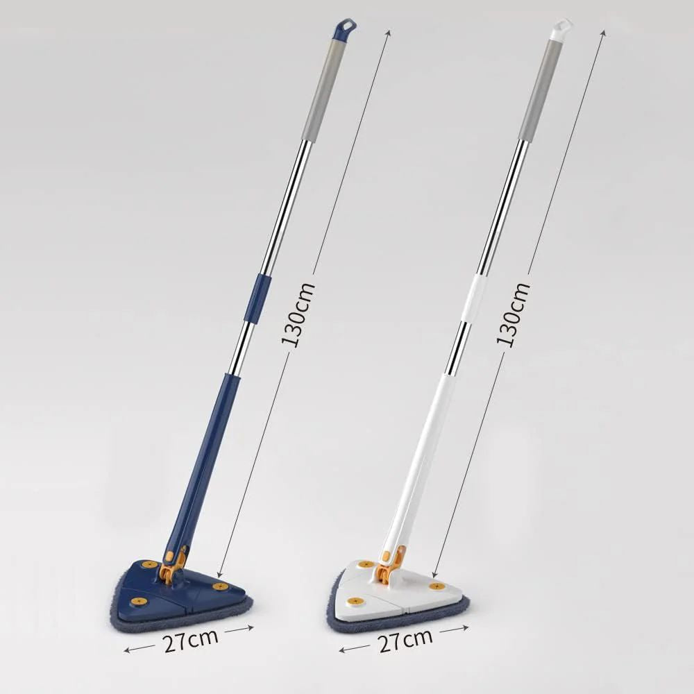 360 Rotating Self-Wringing Mop — Triangular Head | Microfiber | All Floors