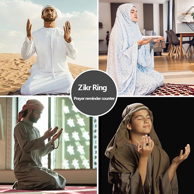 Zikr Smart Ring — OLED Display | Prayer Reminders | Tasbeeh Counter