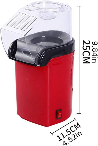 Mini Hot Air Popcorn Machine — Oil-Free | Ready in 3 Min | Compact