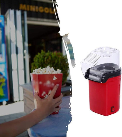 Mini Hot Air Popcorn Machine — Oil-Free | Ready in 3 Min | Compact