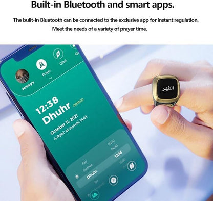 Zikr Smart Ring — OLED Display | Prayer Reminders | Tasbeeh Counter