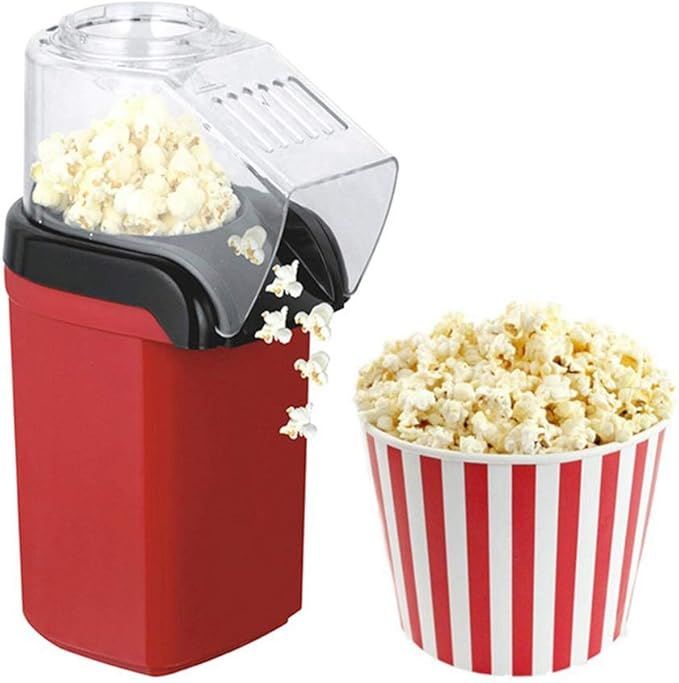 Mini Hot Air Popcorn Machine — Oil-Free | Ready in 3 Min | Compact